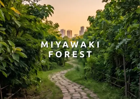 Miyawaki forest (artistic impression)