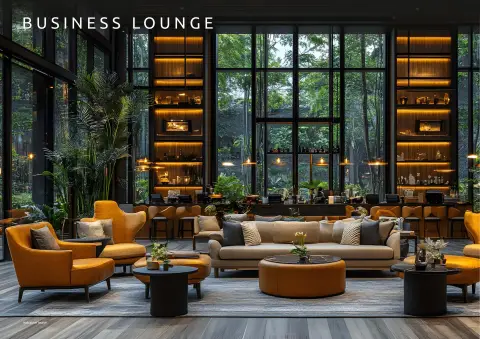 Club house — business lounge (artistic impression)