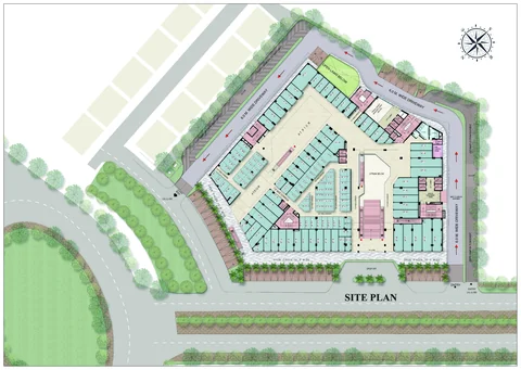 BeTogether Courtyard — site plan (artistic impression)
