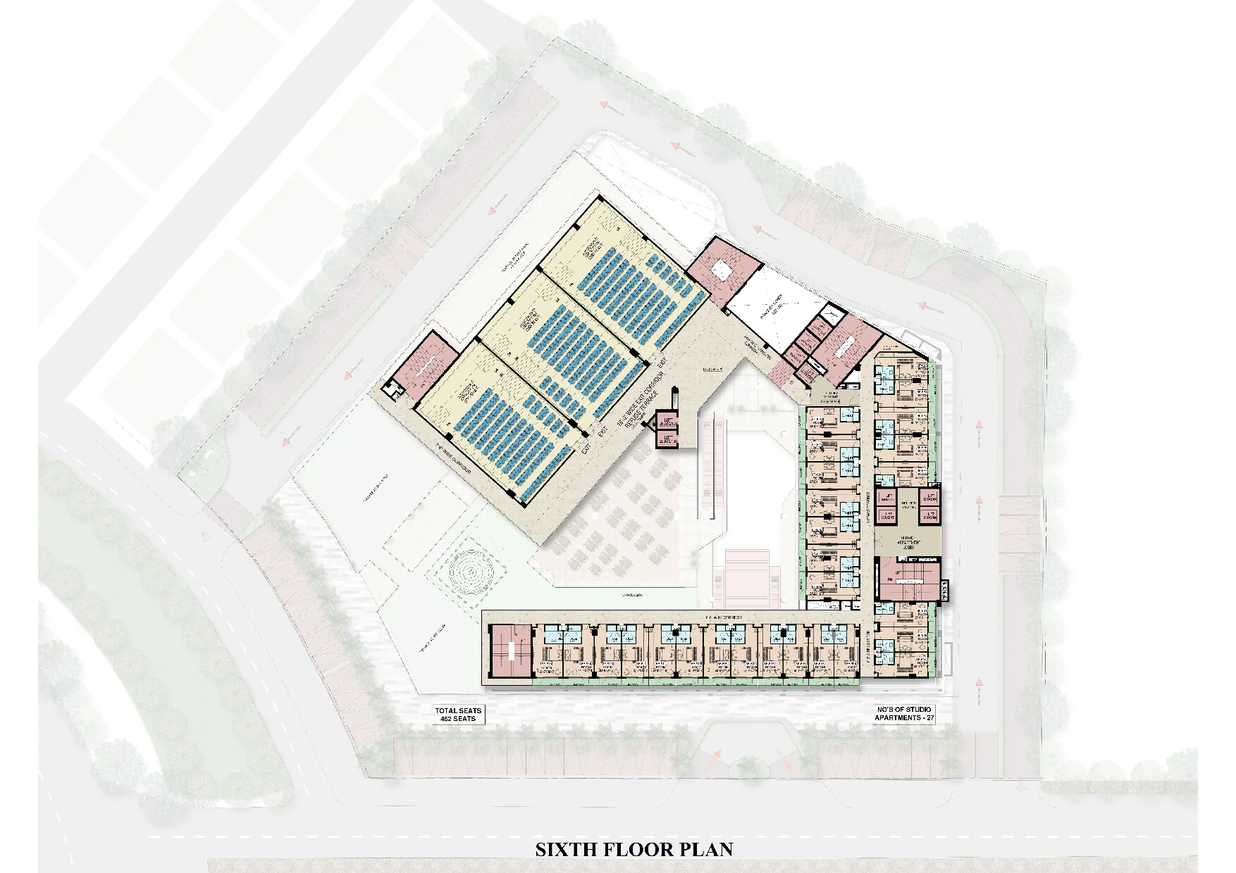 BeTogether Courtyard studio unit floor plan 2
