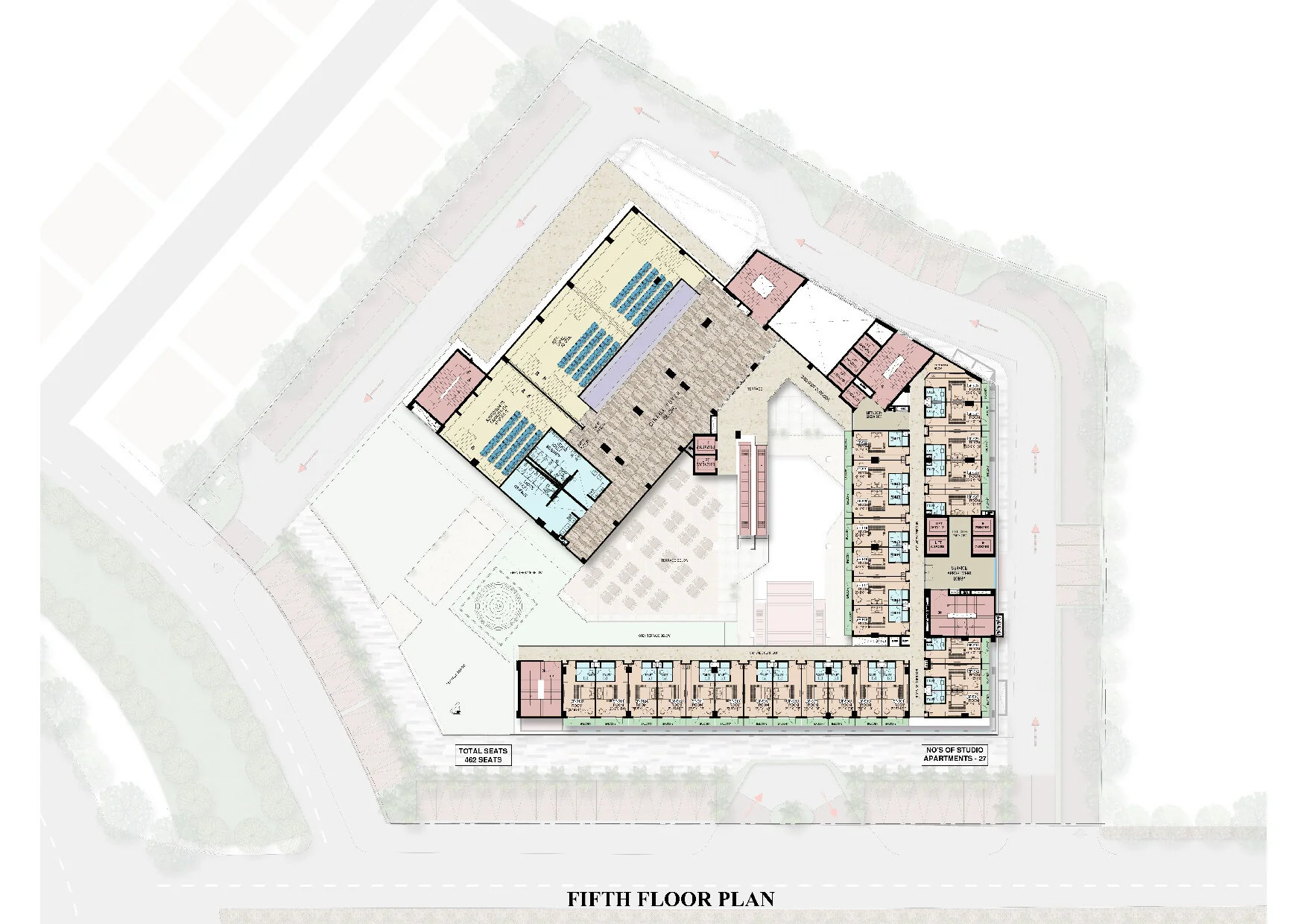 BeTogether Courtyard studio unit floor plan 3