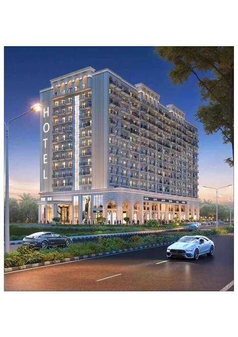 Omaxe Eternity 2 — hotel block (service apartments) (artistic impression)