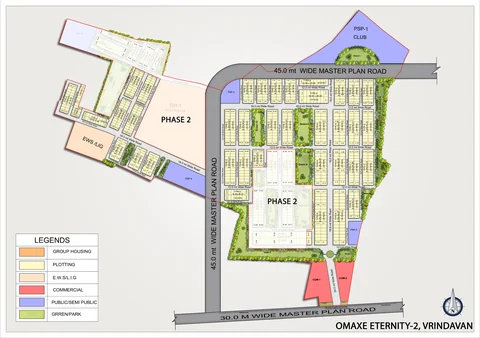 Omaxe Eternity 2 — township layout plan (artistic impression)
